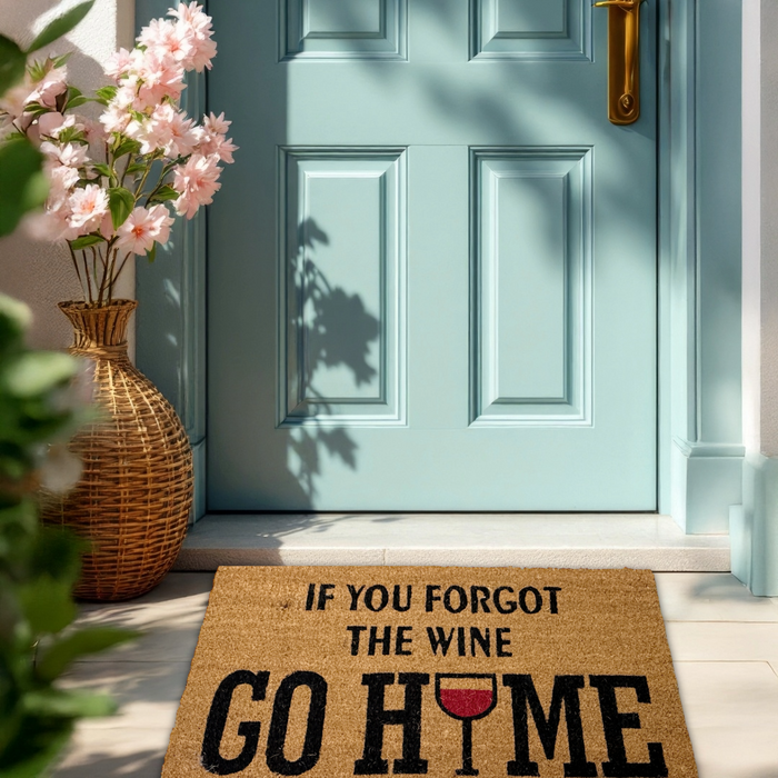 "If You Forgot The Wine" Doormat