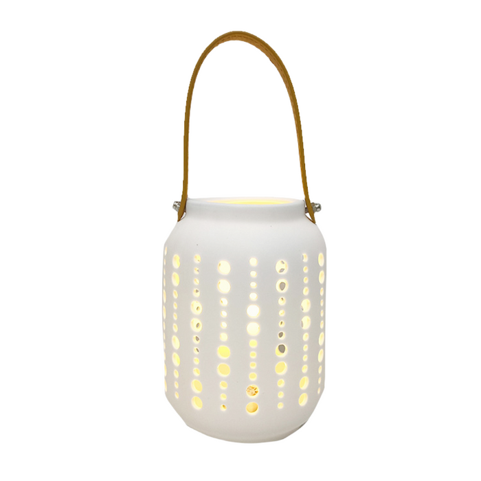 LED Ceramic Lantern - Dots