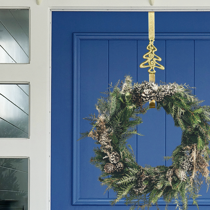 15.5" Golden Iron Tree Wreath Hanger