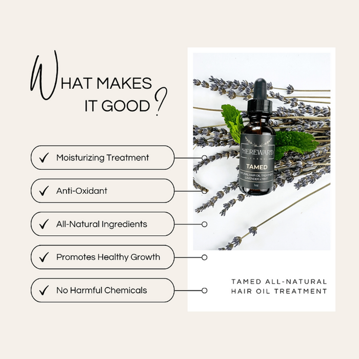 Tamed Natural Hair Oil Treatment – Lavender + Mint