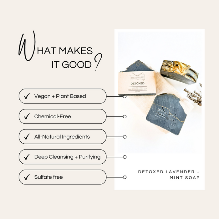 Detoxed Charcoal Lavender & Mint Soap