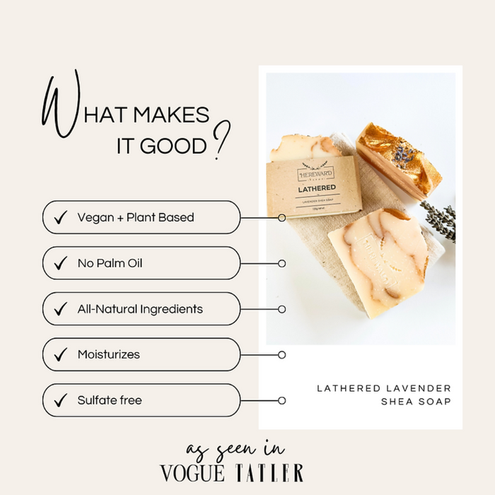 Lathered Lavender Shea Soap