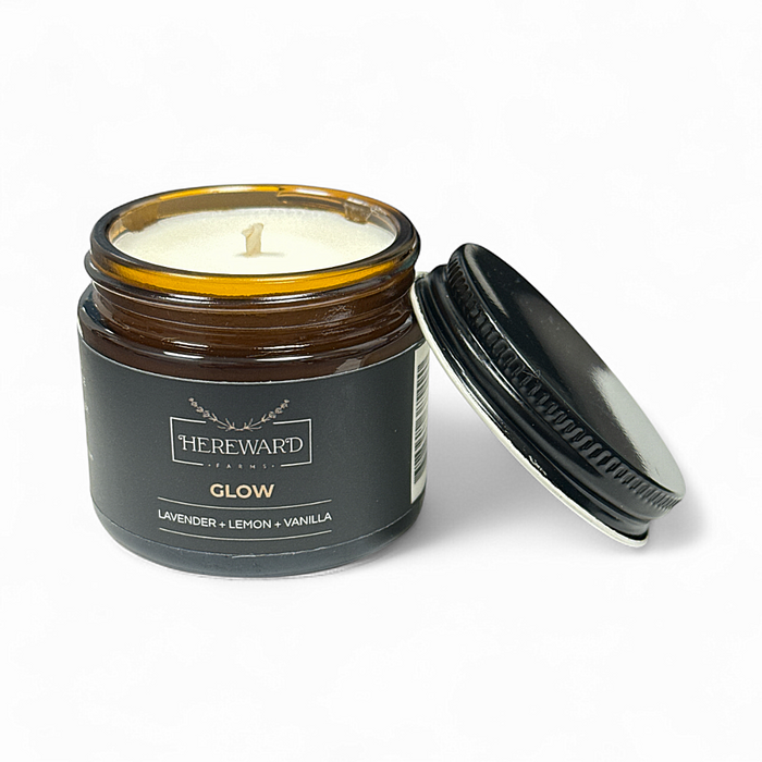 Glow - 2oz Lavender + Lemon + Vanilla Candle