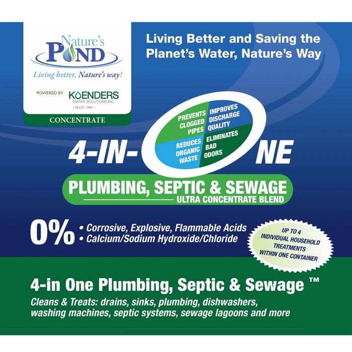 Natures Pond 4-in-1 Septic & Sewage