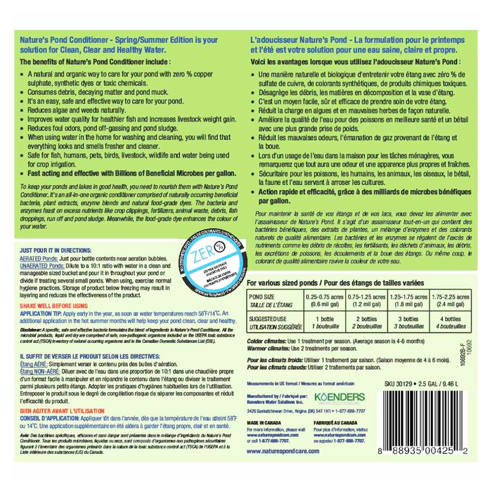 Natures Pond Care - Spring/Summer