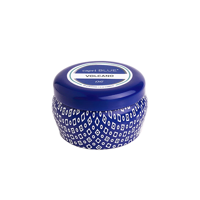 Volcano Candle - 3oz Blue Mini Tin