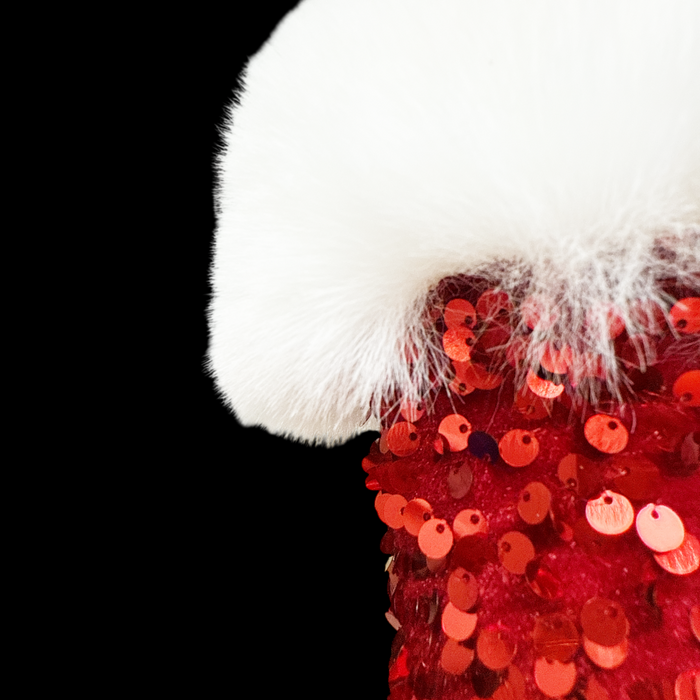24" Sequins and Fur Trim Elf Boot Spray