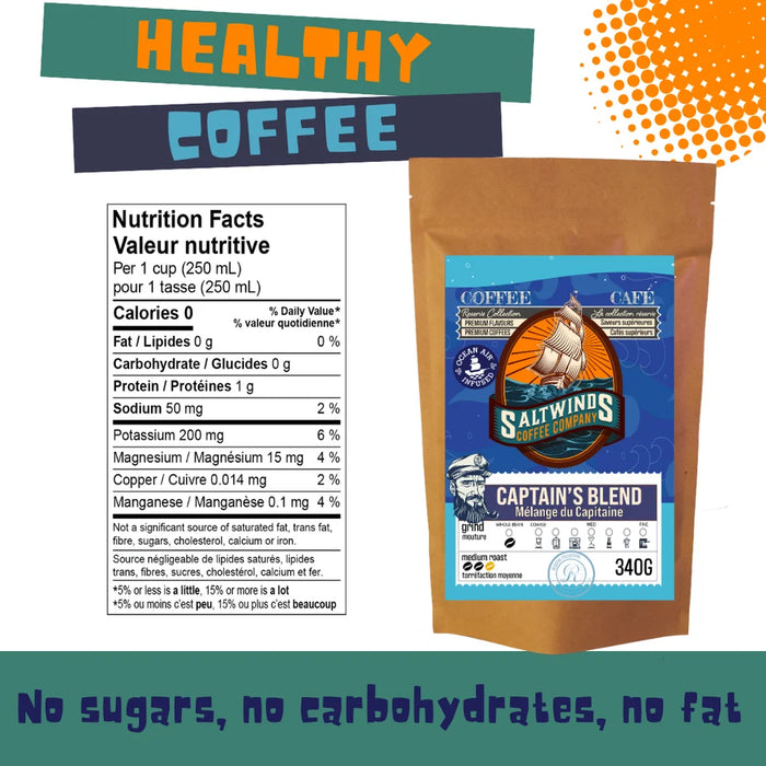 Saltwinds Coffee - Captain's Blend - Medium Roast