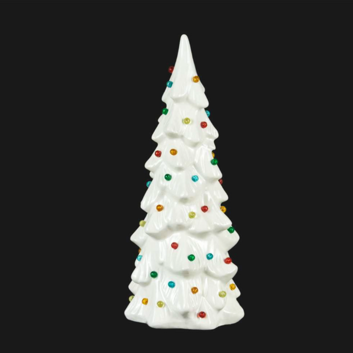 15" White LED Xmas Tree