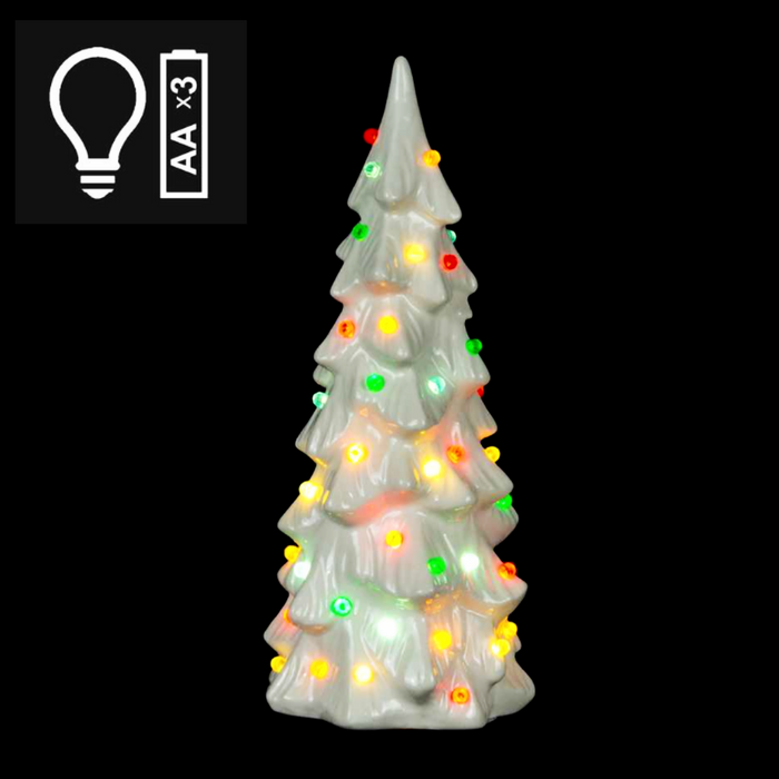 15" White LED Xmas Tree