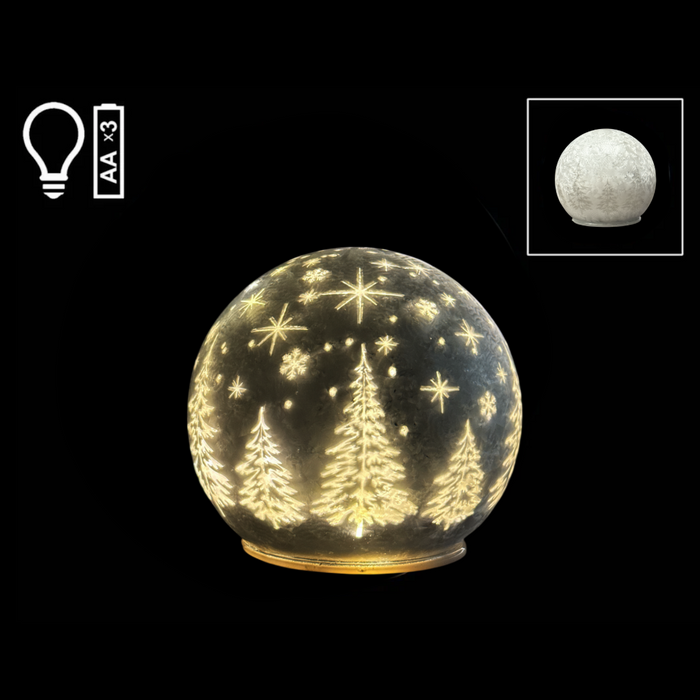 4.5" LED Ball with Winter Scene