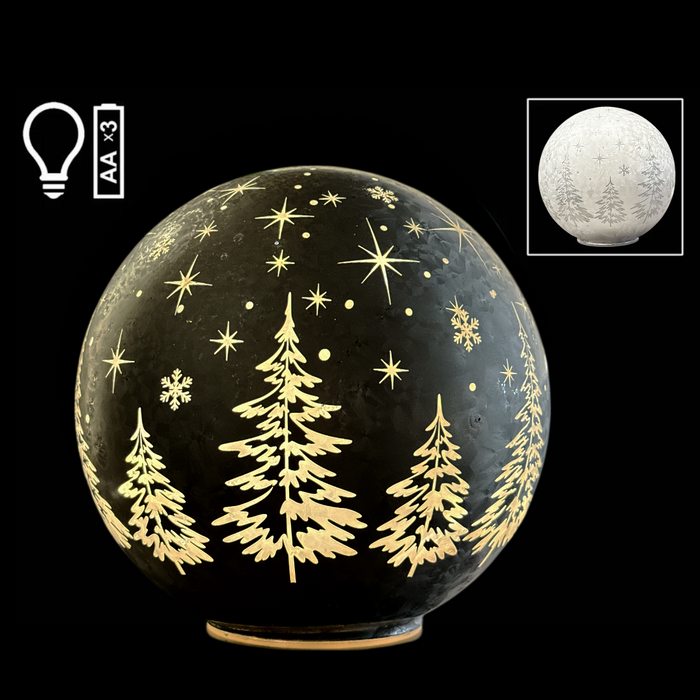 7" LED Ball with Winter Scene