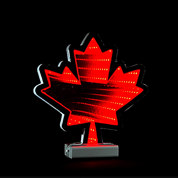 8" Maple Leaf LED Infinity Light