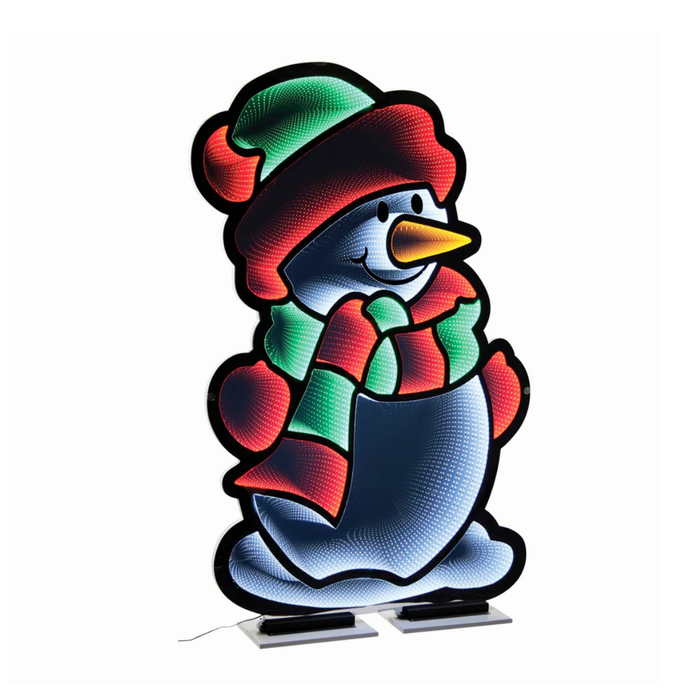 24" Snowman LED Infinity Light