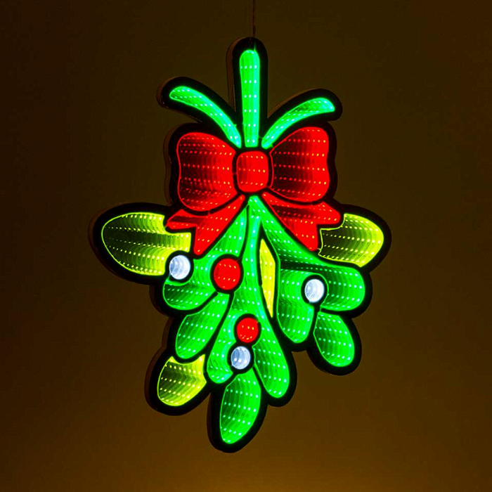 18.5" Hanging Mistletoe LED Infinity Light