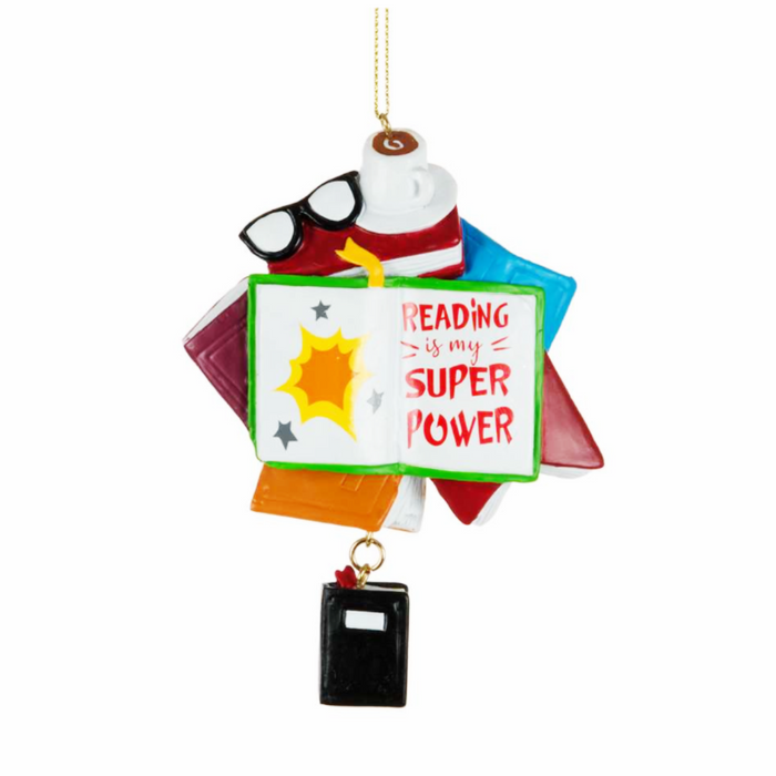 5" Reading Super Power Ornament