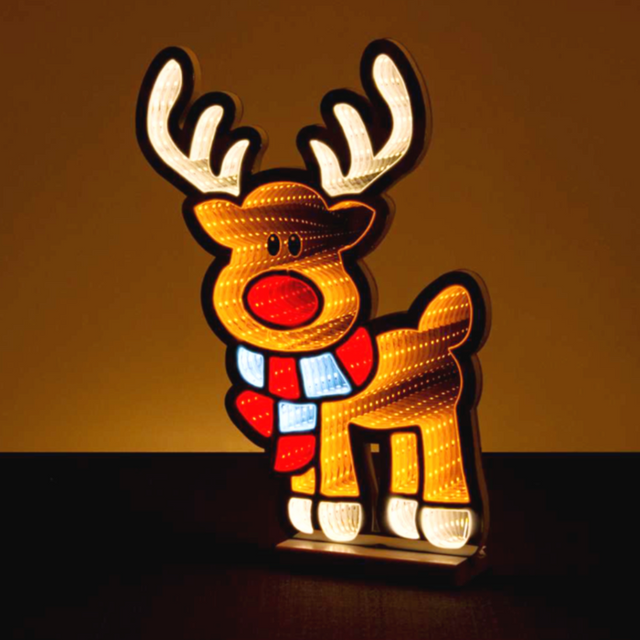 16" Standing Deer LED Infinity Light