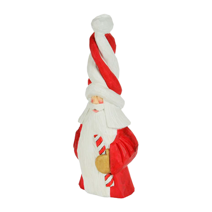 Candy Cane Tall Hat Santa