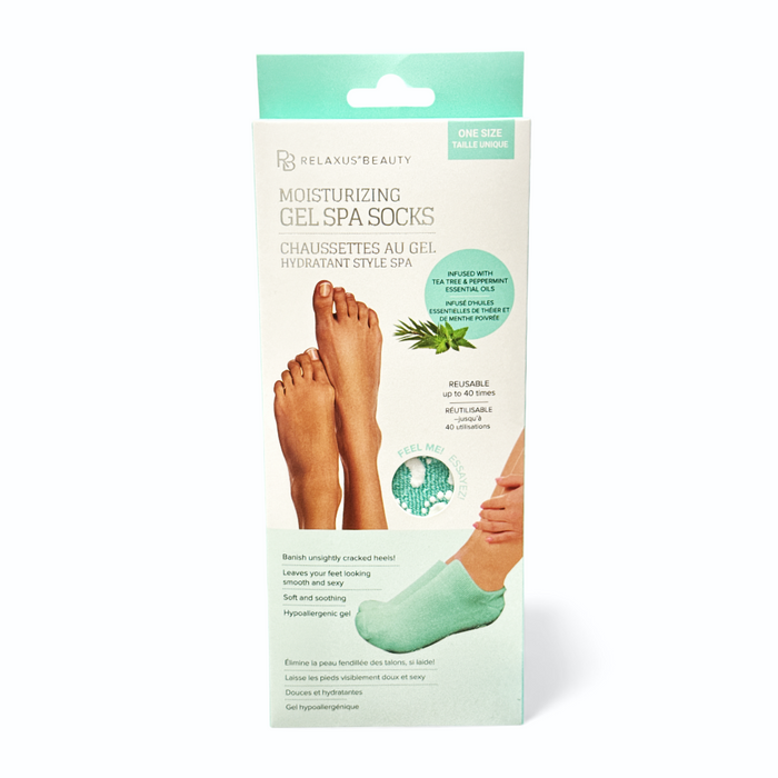 Moisturizing Gel Spa Socks - Tea Tree & Peppermint