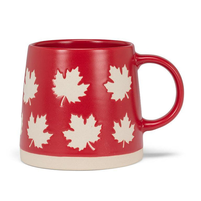 Wide Base Maple Leaf Canada Mug