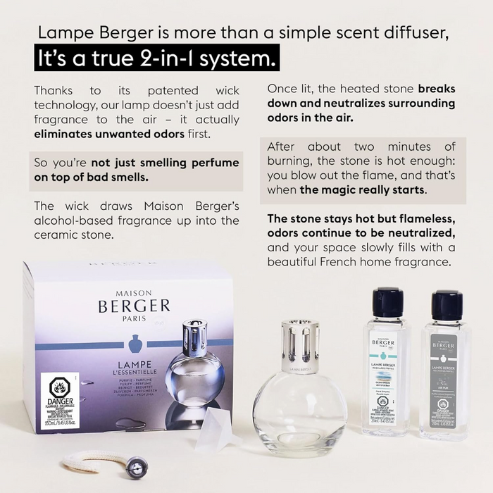 Lampe Berger Essential Clear Lampe Gift Set