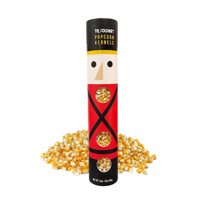 Holiday Popcorn Kernels Tube - Tin Soldier