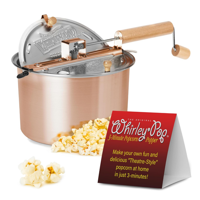 Whirley Pop Popcorn Popper - Copper Clad Stainless Steel