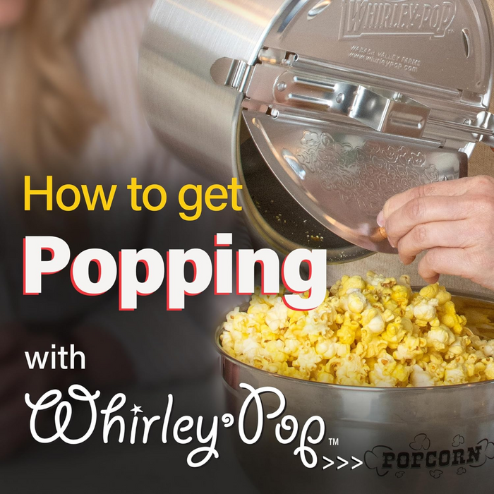 Whirley Pop Popcorn Popper - Copper Clad Stainless Steel