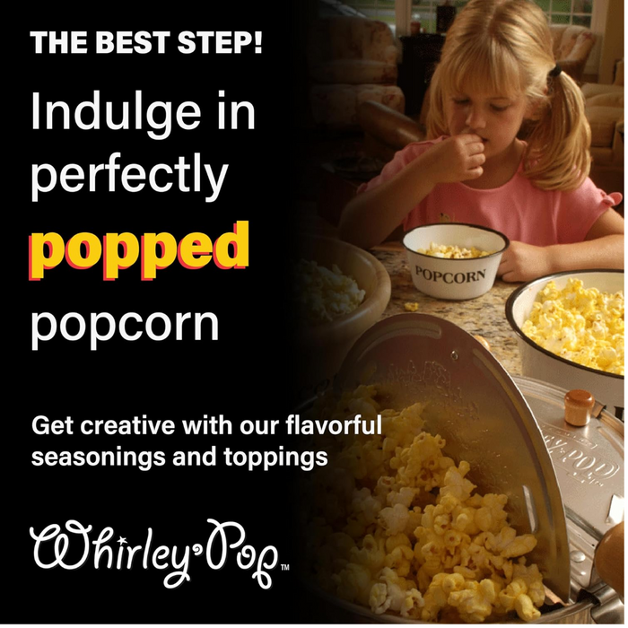 Whirley Pop Popcorn Popper - Copper Clad Stainless Steel