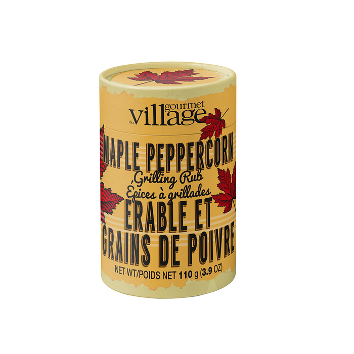 Gourmet Village - Maple Peppercorn Grilling Rub Canister 110g