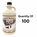 100 clear 2 litre maple syrup jugs with caps for bottling and storage