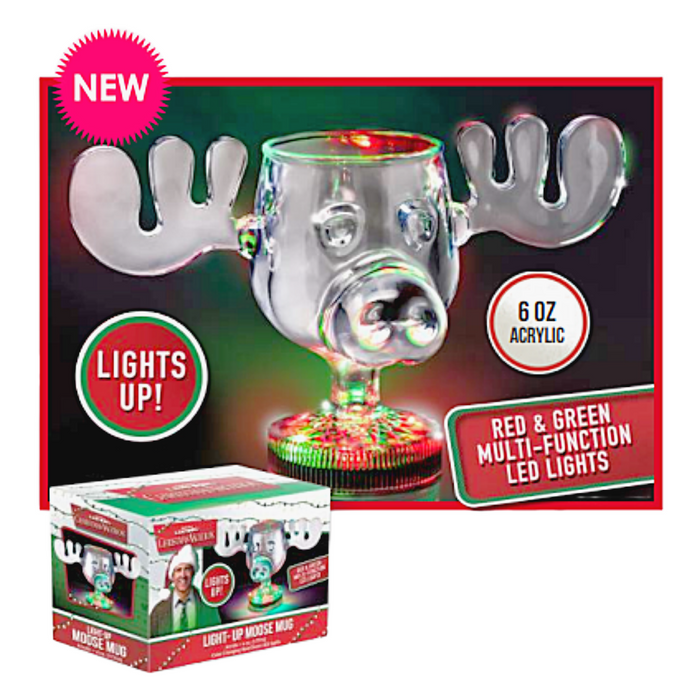 Christmas Vacation Light Up Moose Mug -Acrylic