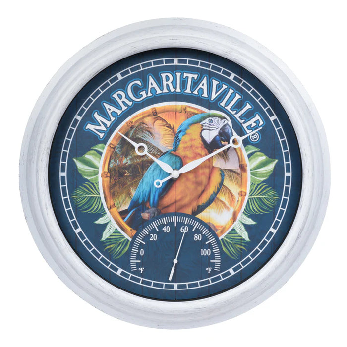 15.75" Margaritaville Indoor/Outdoor Clock - Parrot