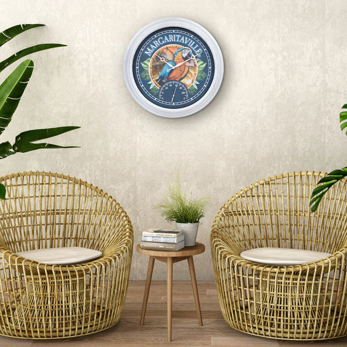 15.75" Margaritaville Indoor/Outdoor Clock - Parrot