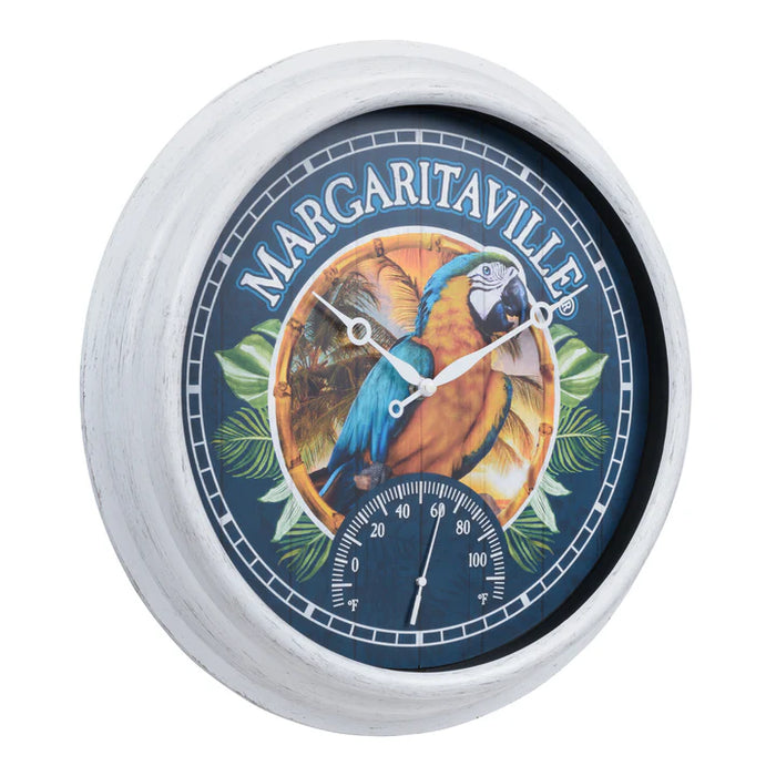 15.75" Margaritaville Indoor/Outdoor Clock - Parrot