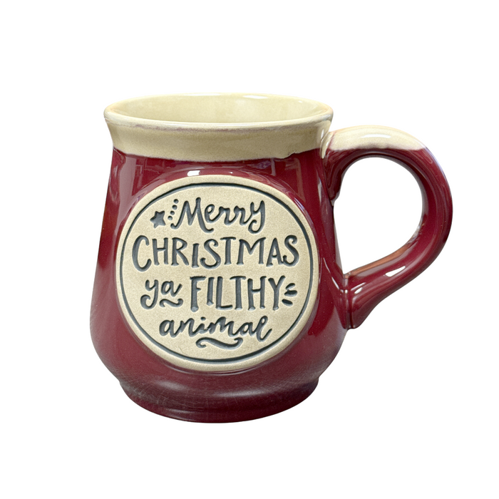 16oz Ceramic Mug - "Merry Christmas Ya Filthy Animal"
