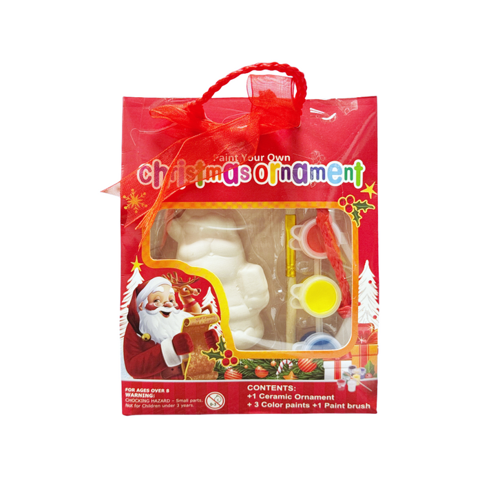 Paint Your Own Santa Ornament Kit