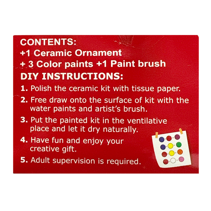 Paint Your Own Santa Ornament Kit