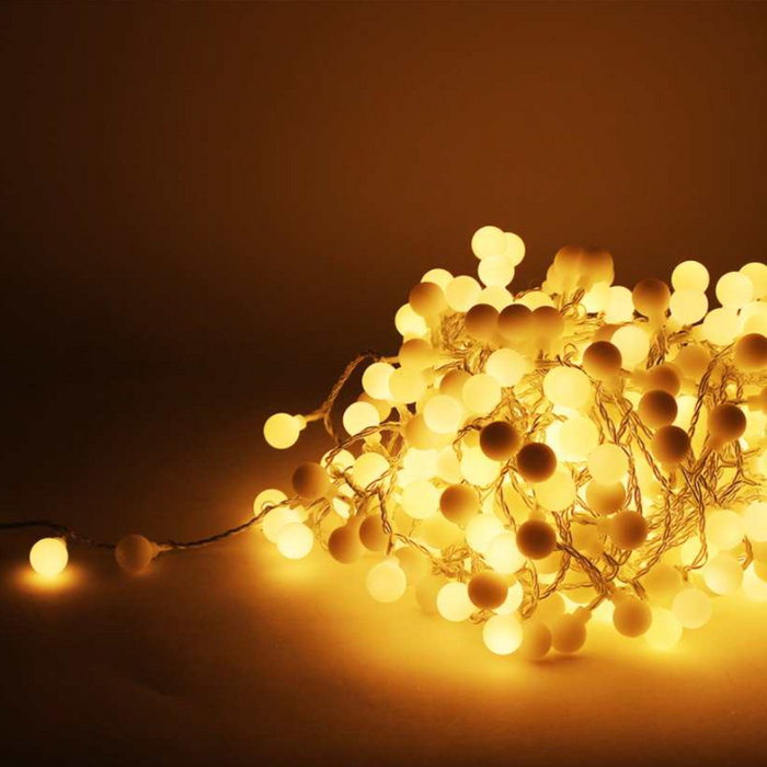 LED Warm White Ball String Lights