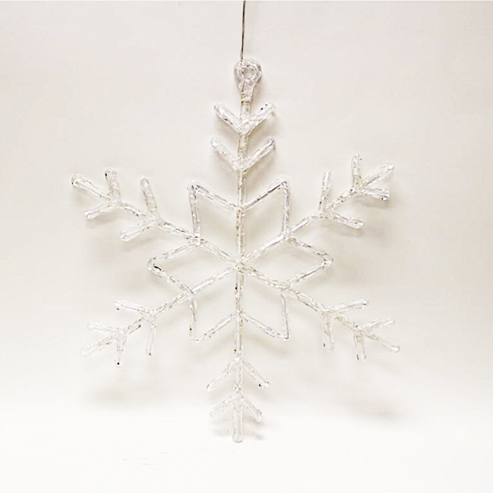 Acrylic Hanging LED 14 Inch Snowflake