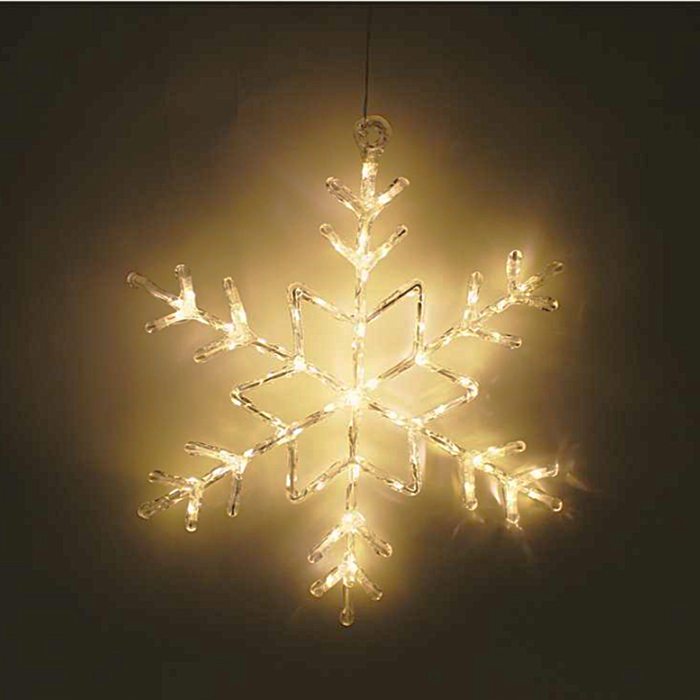 Acrylic Hanging LED 14 Inch Snowflake