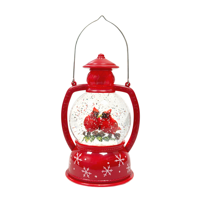 LED Glowing Lantern With Timer - Cardinals