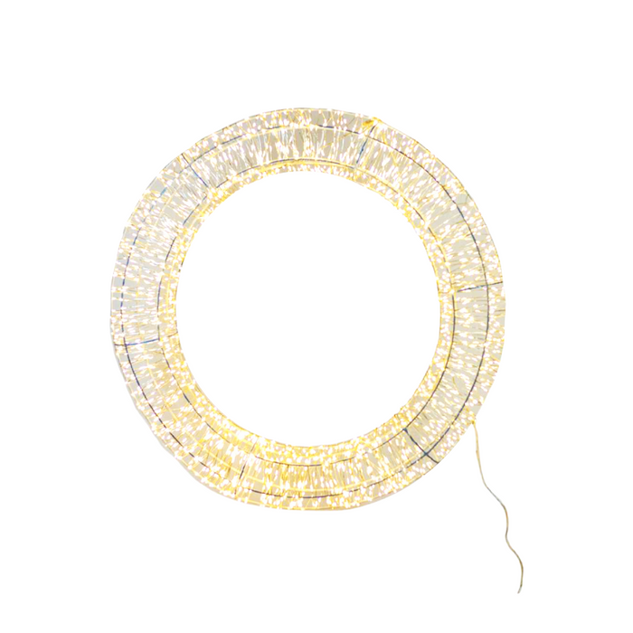50cm Warm White Indoor/Outdoor LED Wreath