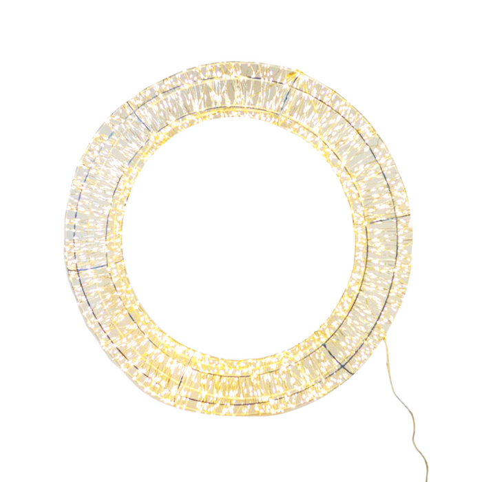 70cm Warm White Indoor/Outdoor LED Wreath