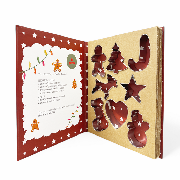 8-Piece Christmas Cookie Cutter Box Set