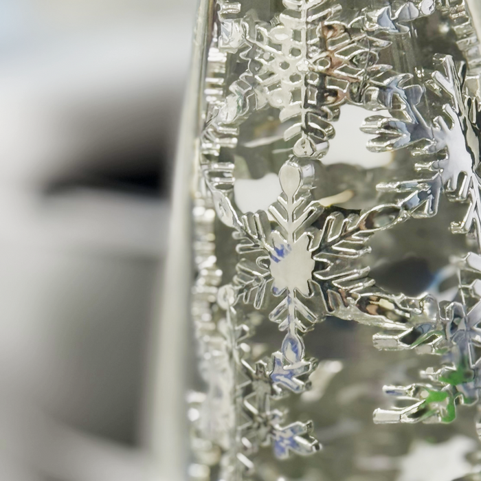 LED Water/Glitter Spinning Silver Tree with Timer