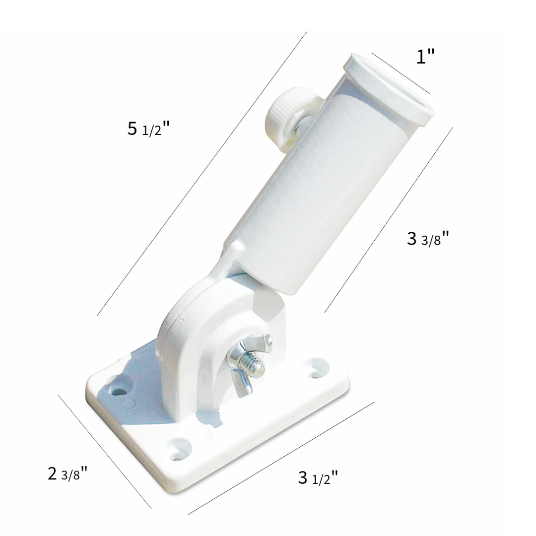 Multi Position Flag Bracket - White — Berry Hill