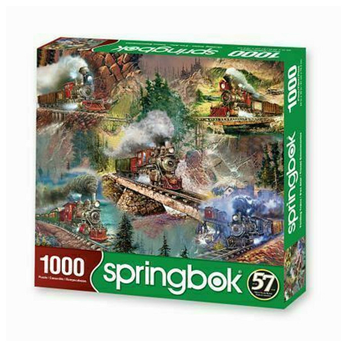 Springbok Puzzle - Thrilling Trains - 1000 Piece
