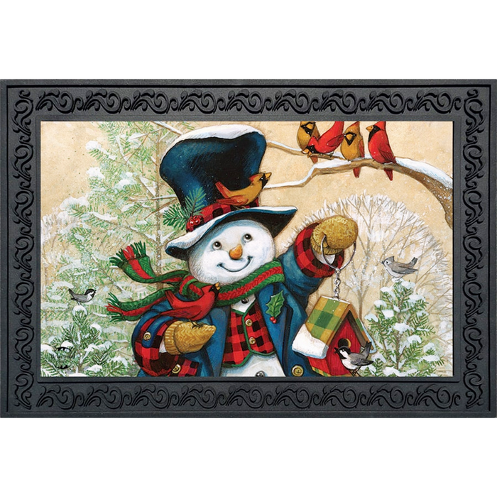 Doormat - Winter Friends Snowman