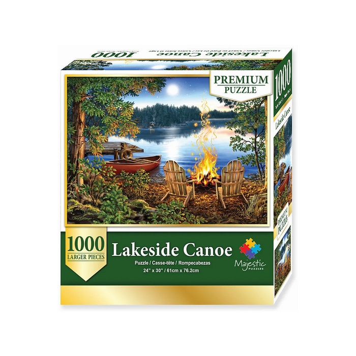 Majestic Wooden Puzzle - Lakeside Canoe - 1000 Piece